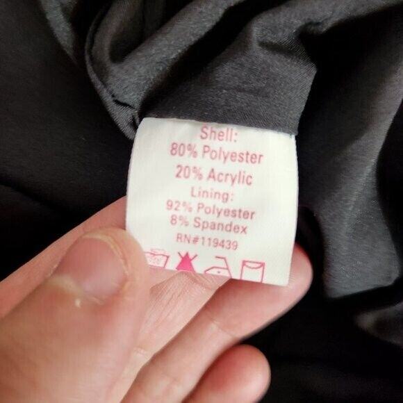 Julie Brown NYC Sleeveless Dress Lori Blue Oxford Tweed Fringe Metallic Size 8 - Picture 13 of 14